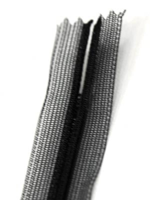 Átlátszó rejtett cipzár 25 cm 600.- Ft /db - BLACK - FEKETE